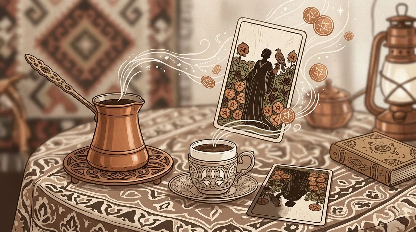 ما تفسير بطاقة تسعة العملات في التاروت للمال؟