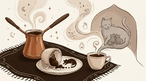 ما تفسير رؤية قطة رمادية تلد صغاراً داخل المنزل؟