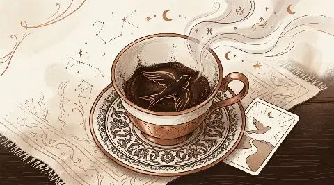 ما دلالة رؤية الطائر في قاع الفنجان؟