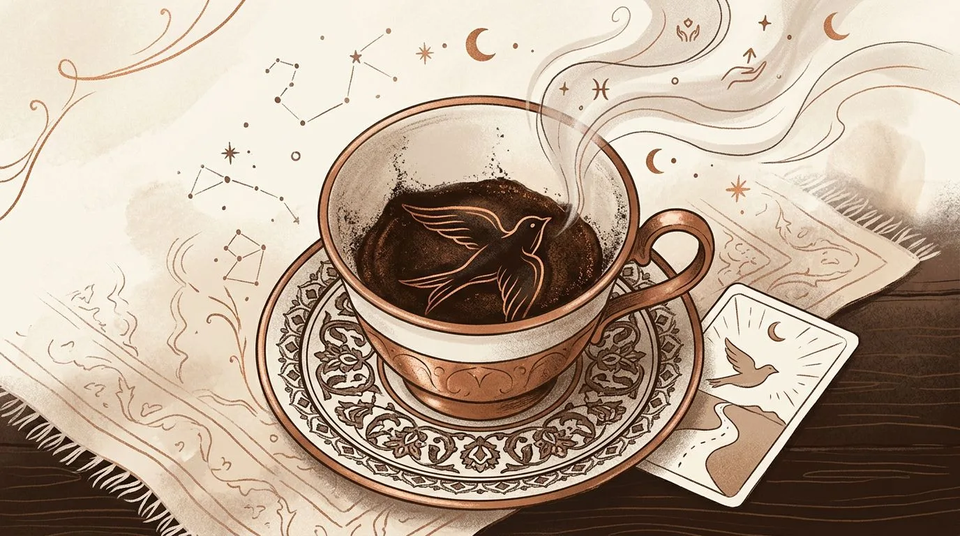 ما دلالة رؤية الطائر في قاع الفنجان؟