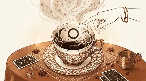 ما دلالة شكل الخاتم في قراءة الفنجان؟