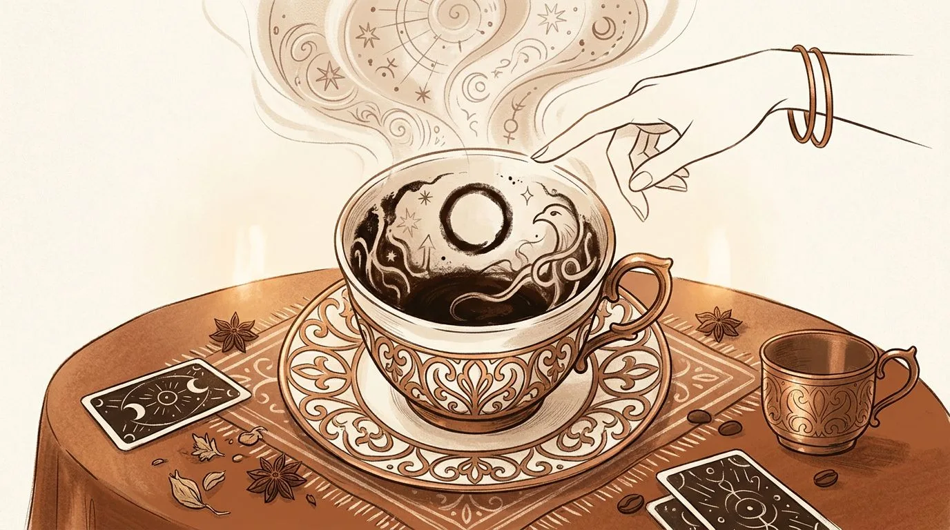 ما دلالة شكل الخاتم في قراءة الفنجان؟
