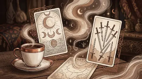 ماذا يعني اجتماع القمر وسبعة السيوف في قراءة الحب؟