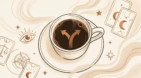 ماذا يعني الطريق المتشعب في الفنجان عند تغيير العمل؟
