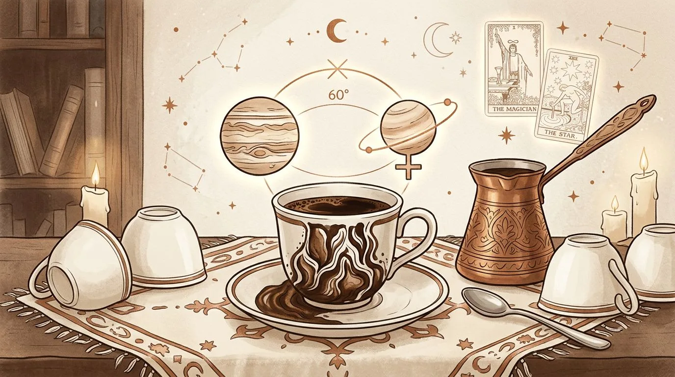 ماذا يعني تسديس الكواكب في خريطة الميلاد؟