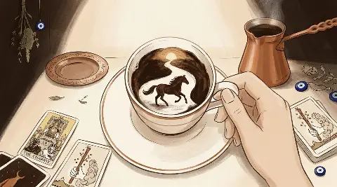 ماذا يعني حصان يتجه نحو طريق في الفنجان لفرصة عمل؟