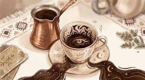 ماذا يعني شكل العين في قراءة الفنجان؟