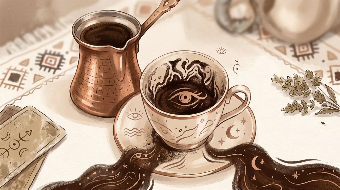 ماذا يعني شكل العين في قراءة الفنجان؟