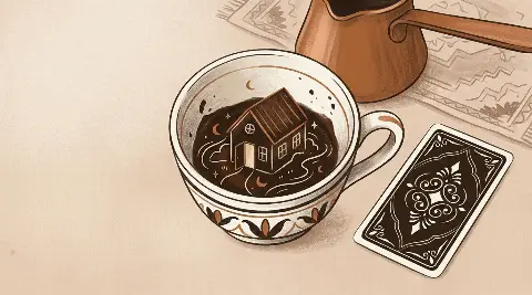 ماذا يعني ظهور البيت في قراءة الفنجان؟