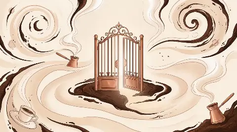مشهد حلمي يظهر فيه الباب