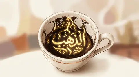 مشهد حلمي يظهر فيه الذهب