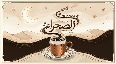 مشهد حلمي يظهر فيه الصحراء