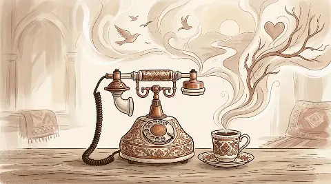 مشهد حلمي يظهر فيه الهاتف